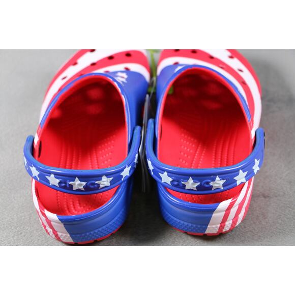 Crocs Classic American Flag Clog Mens 7 Womens 9 Patriotic Stars USA Shoes main image 8